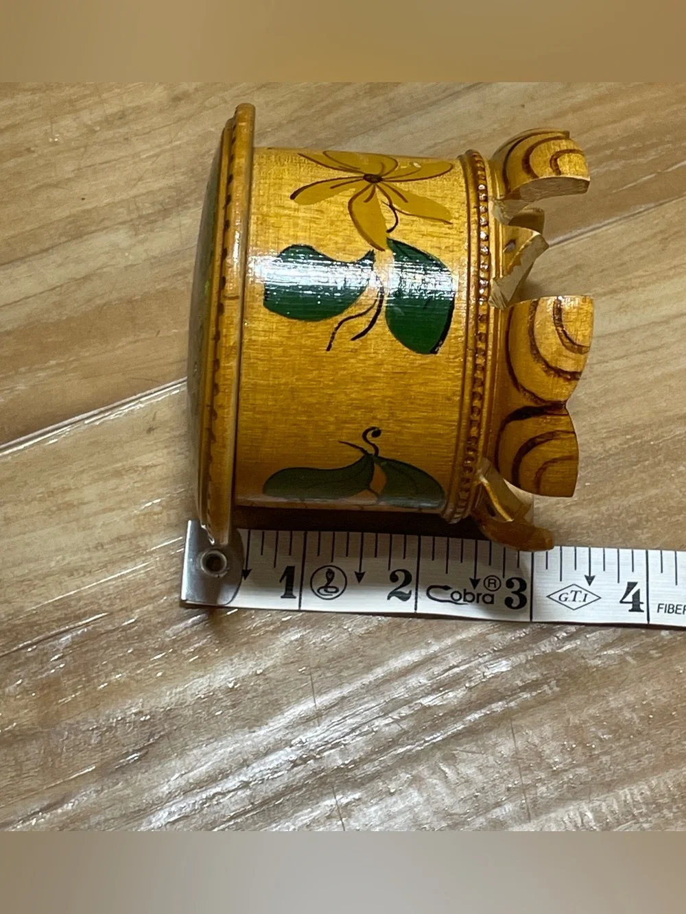 Vintage Norwegian Hand Painted Wooden Tine Boxes - Sogndal